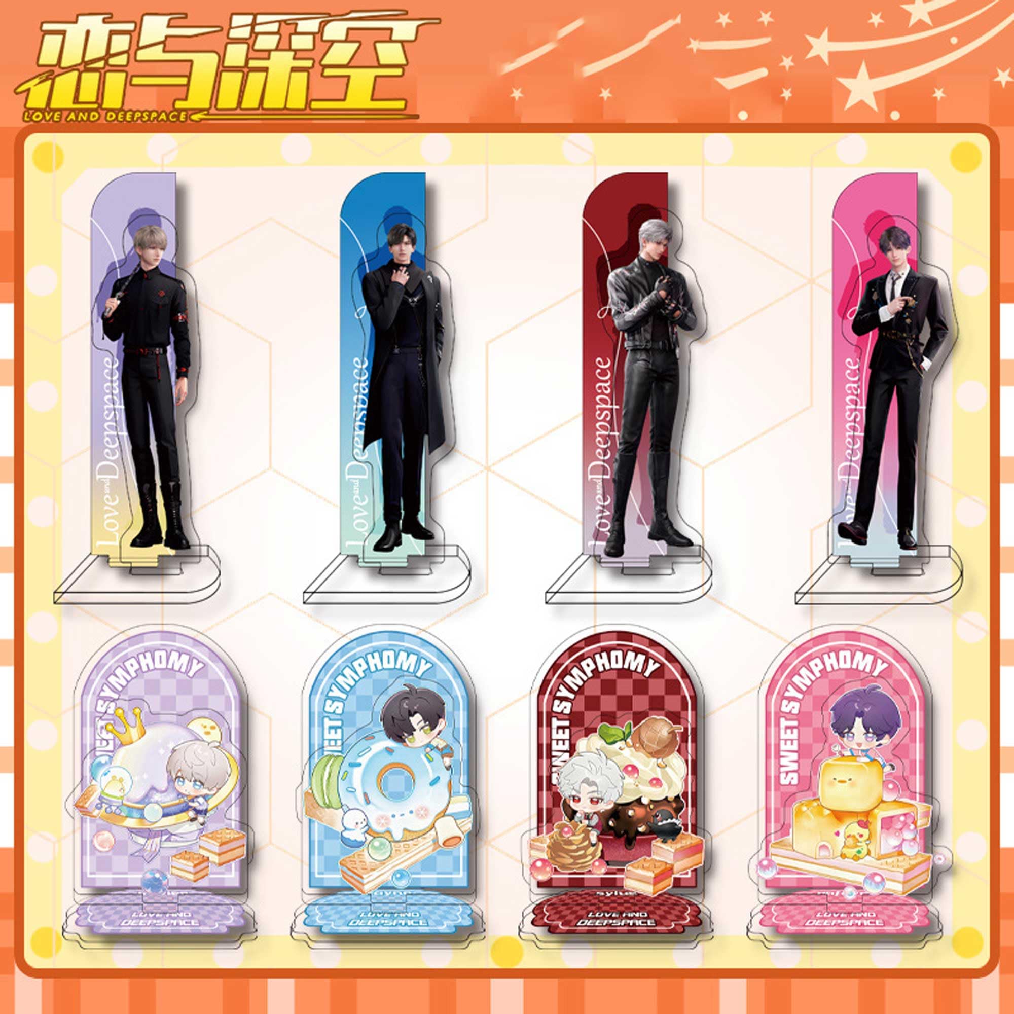 2Pcs Love and Deepspace Merch Set, Rafayel Xavier Zayne Qinche